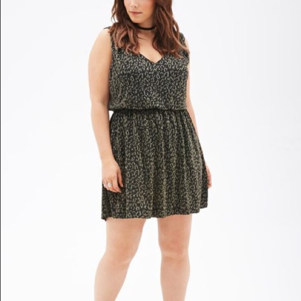 forever 21+ > leopard print dress